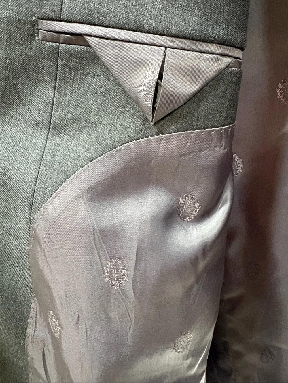Ralph Lauren Men's Charcoal Gray Two-Button Blazer